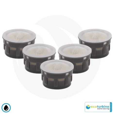 Durchflussbegrenzer Wasserhahn Mischdüsen Einsatz ecoturbino ET5 | Waschbecken Wassersparer | Wasser und Energie (Strom) sparen | bis zu 40% Kosten reduzieren