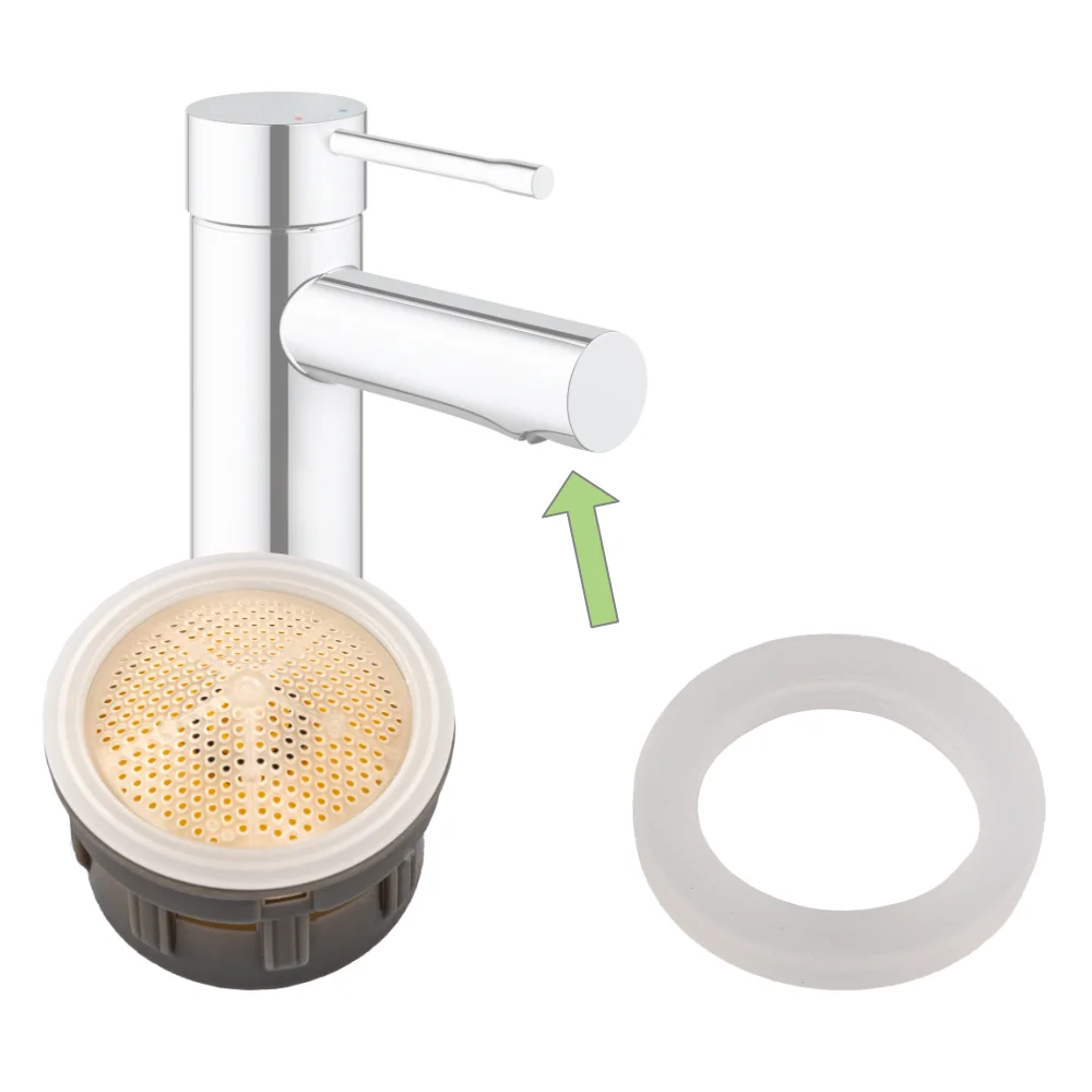 Durchflussbegrenzer Wasserhahn Mischdüsen Einsatz ecoturbino ET5 | Waschbecken Wassersparer | Wasser und Energie (Strom) sparen | bis zu 40% Kosten reduzieren. Feedbild.