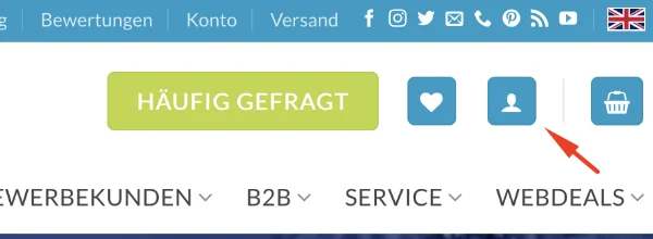 Händler Login Header