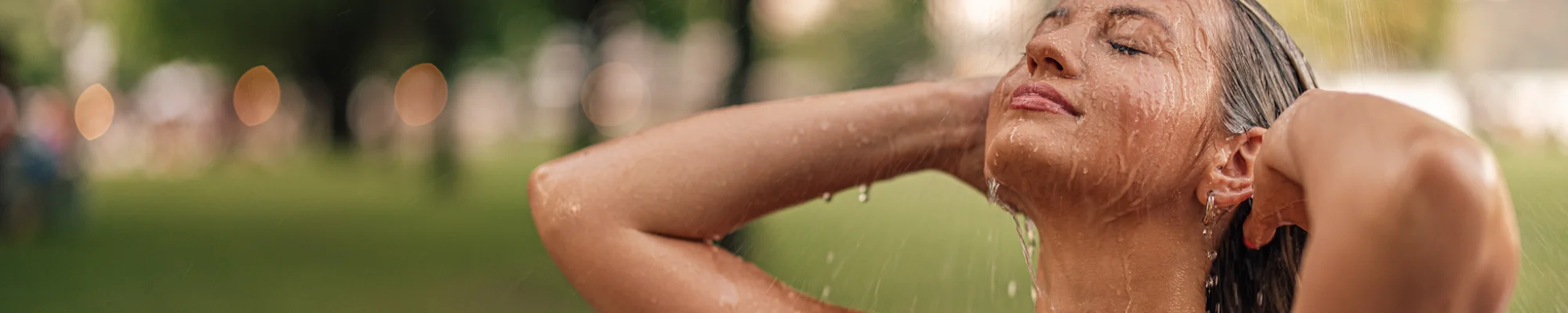 Camping Duschbrause SET Silber | ecoturbino® ECOCAMP