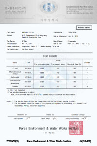Legionellenfilter Zertifikat riva Filter