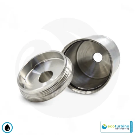 Wasserfilter ecoturbino plus | Edelstahlgehäuse Innenansicht