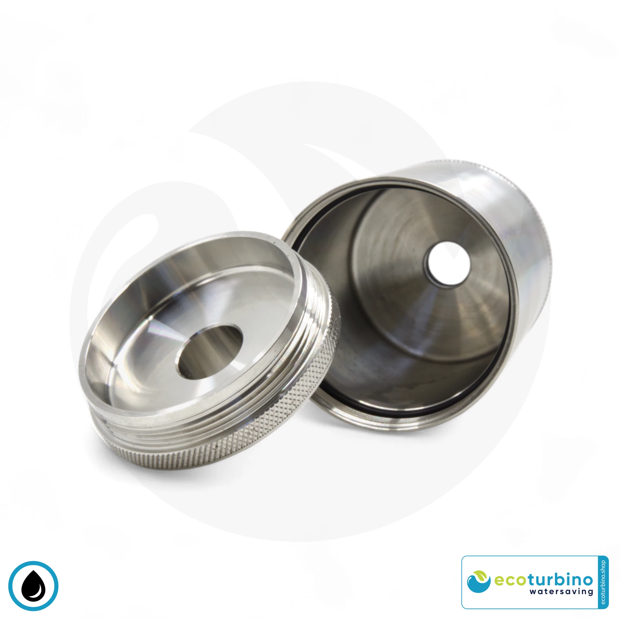 Wasserfilter ecoturbino plus | Edelstahlgehäuse Innenansicht