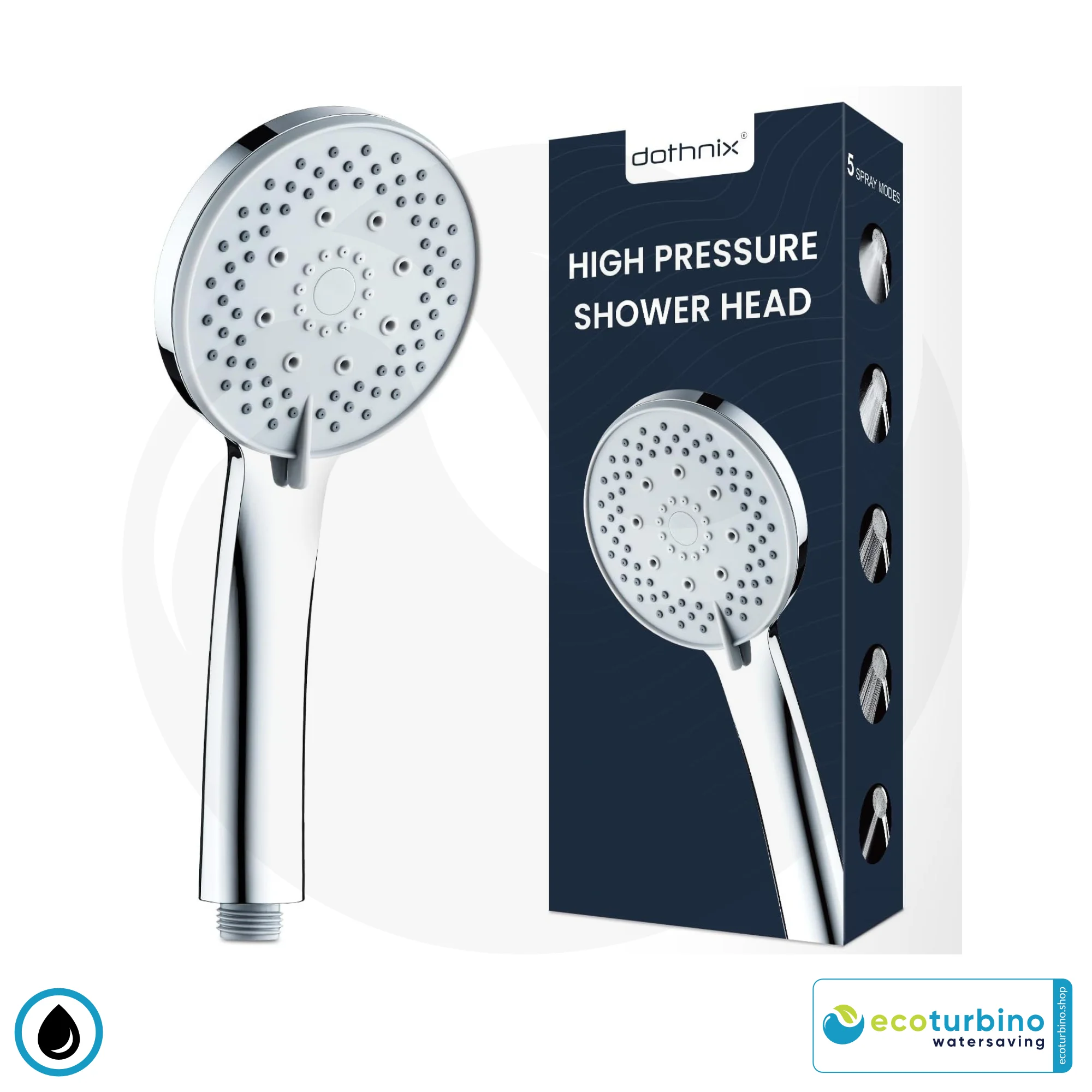 Dothnix Hochdruck-Duschkopf | 5 Modi Handbrause – Stark & Sparend