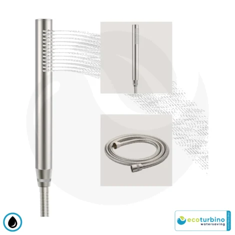 ACEFY Duschkopf wassersparend 1 Strahlart Handbrause/Stabhandbrause Duschbrause massiv