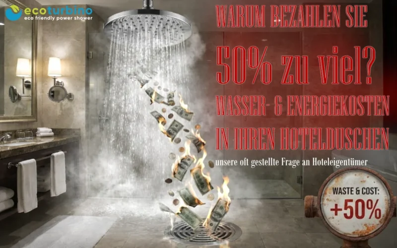 Hohe Duschkosten im Hotel | warum bezahlen sie 50% zuviel für Wasser und Energie