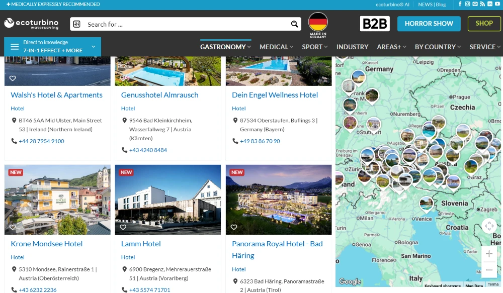 ecoturbino world | Hotel Referenzen